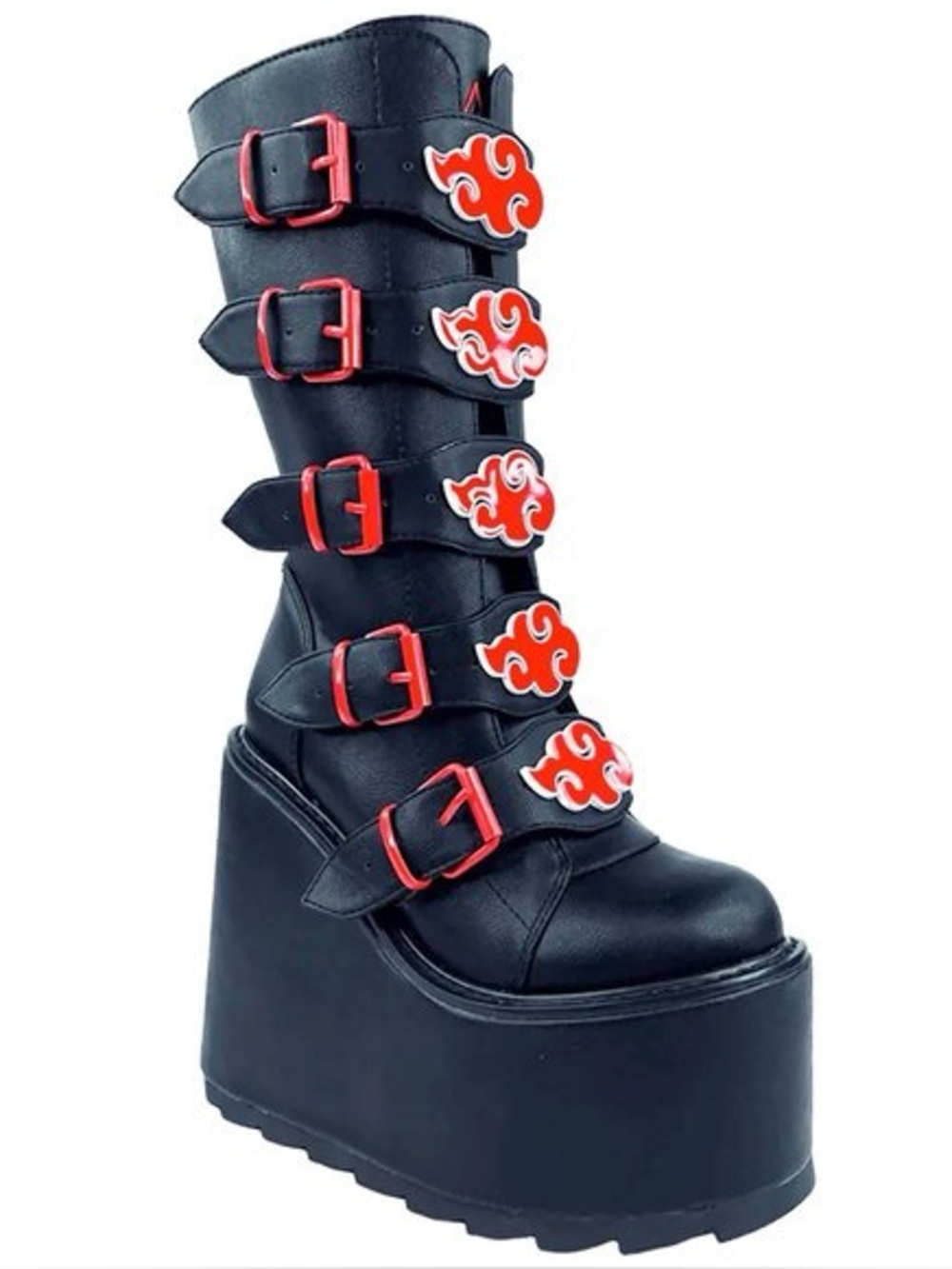 YRU X Naruto Dune Akatsuki Platform boots